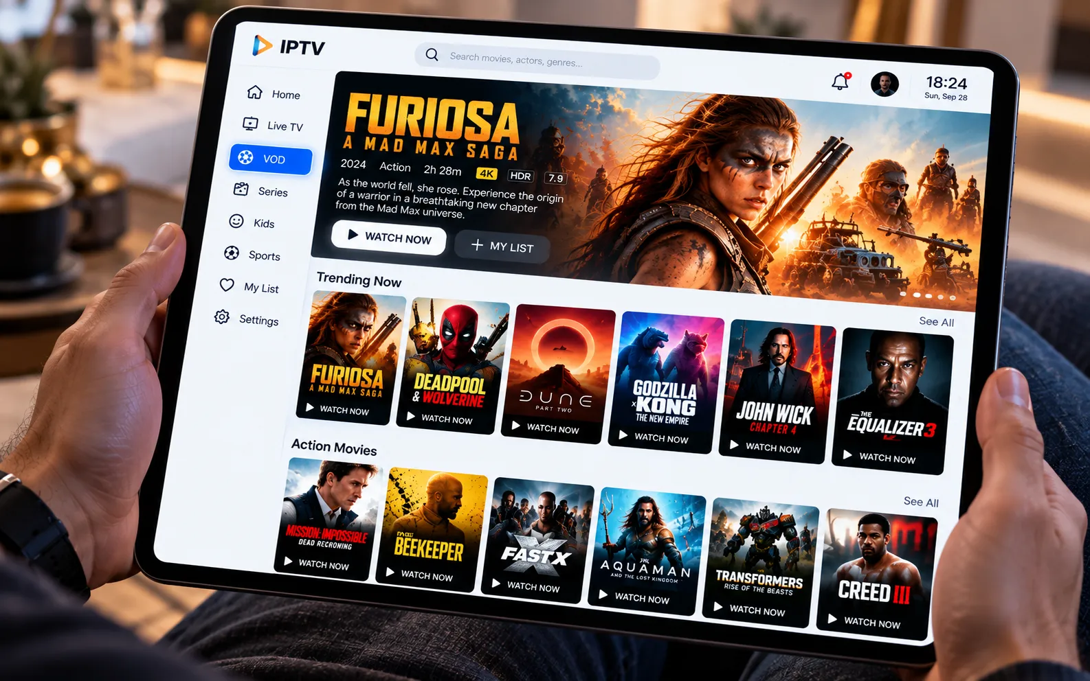 SS IPTV App auf Samsung Smart TV mit M3U Senderliste